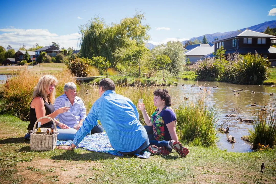 Hanmer picnic in village