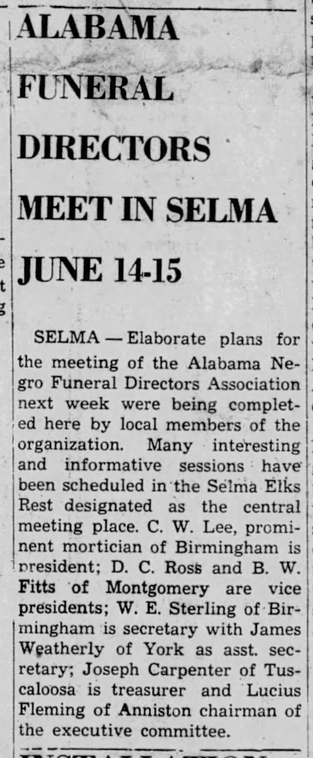 1948-6-12 The Mobile Beacon and Alabama Citizen, Mobile, Alabama — Alabama Funeral Directors Meet In Selma, June 14-15