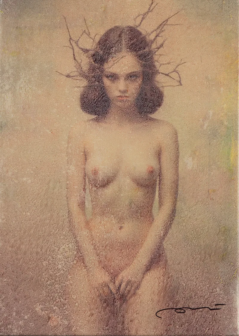 1918 La petite forêt dénudée  46x33 cm