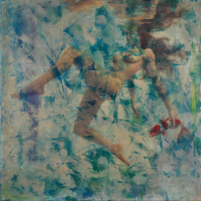 1976 Pêche Sauvage  116x116cm