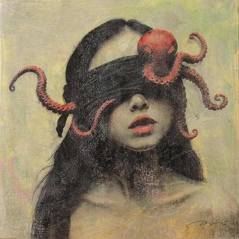 QUI PENSA? 70x70 cm/ Ref.1706