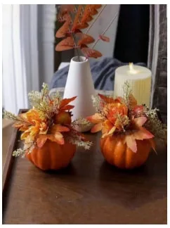 Artificial Pumpkin Decor (5.91*3.94 Inches)-2 pcs- 5% Cash back