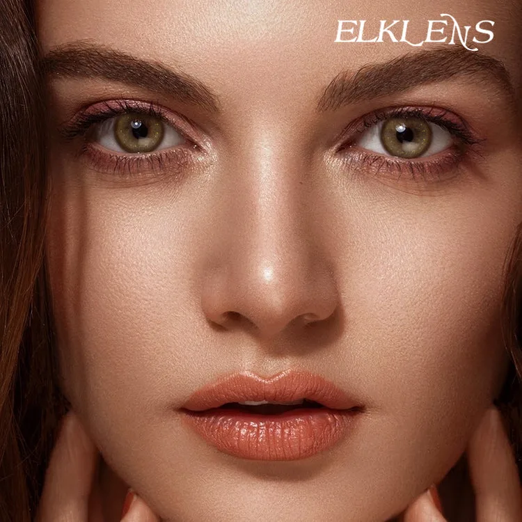 ELKLENS BLING BROWN PRESCRIPTION COLORED CONTACT LENSES