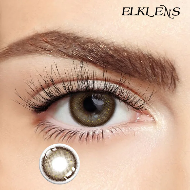 ELKLENS BLING BROWN PRESCRIPTION COLORED CONTACT LENSES