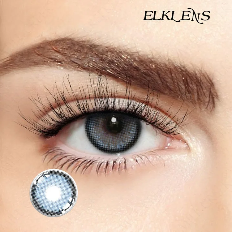 ELKLENS DIAMOND SUGAR BLUE PRESCRIPTION COLORED CONTACT LENSES