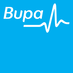 Bupa logo on a blur background