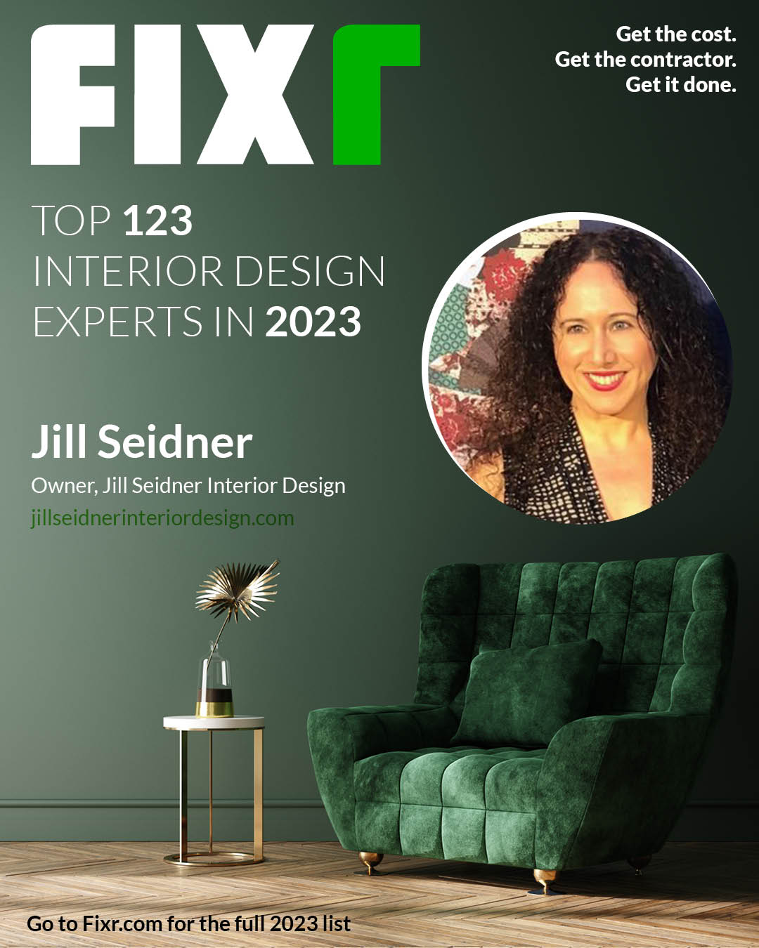 Jill Seidner among Fixr's top 123 interior design experts in 2023