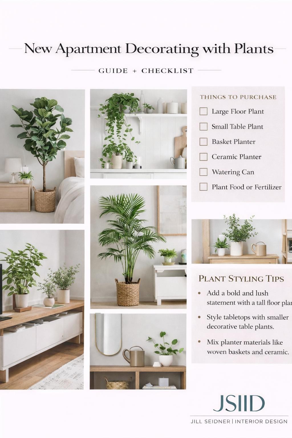 Decorating with plants guide by Jill Seidner Interior Design