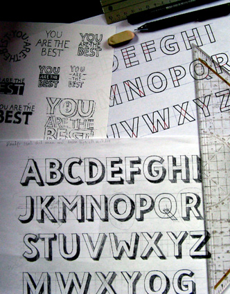 WORKSHOP VINTAGE LETTERING