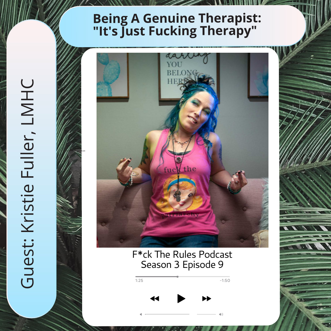 Screenshot of podcast player with Kriste's Episode playing, and a cool picture of kristie