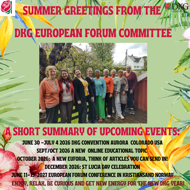 Greetings from the EF Committee 2024-2026