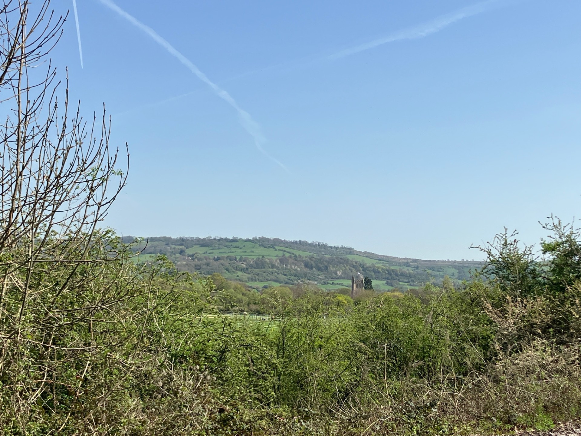 View of the countryside from the Bristol-to-Bath cycle path.