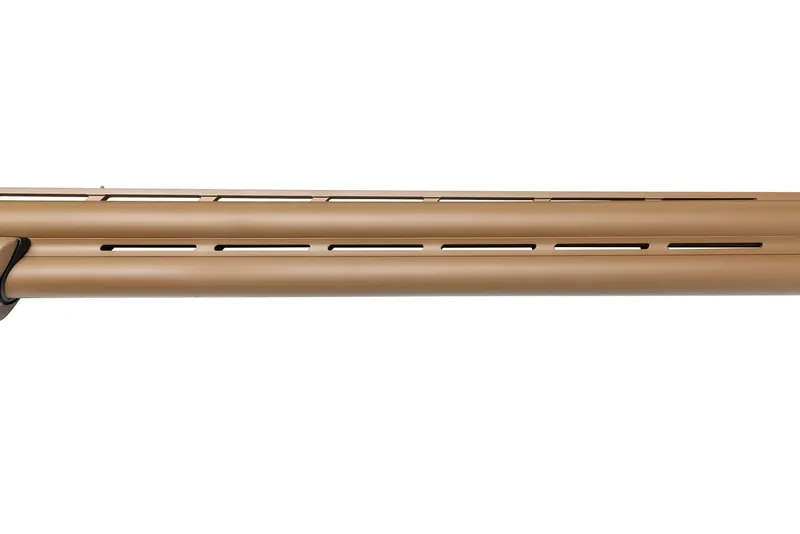 Browning Cynergy 12 gauge over and under barrels with a ventilated rib in Troy Coyote Tan Cerakote