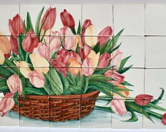 Pink Tulip Mural #9