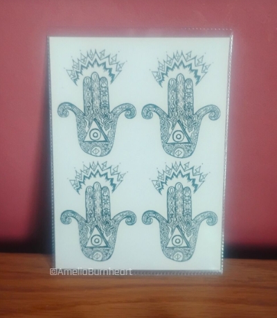 QuadHamsa-Original Art Print