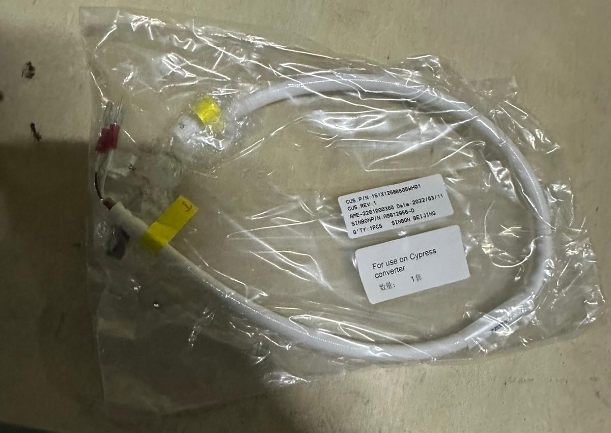 GE GUS P/N 151X1298BS06WH01 Cypress Converter Cable Assembly