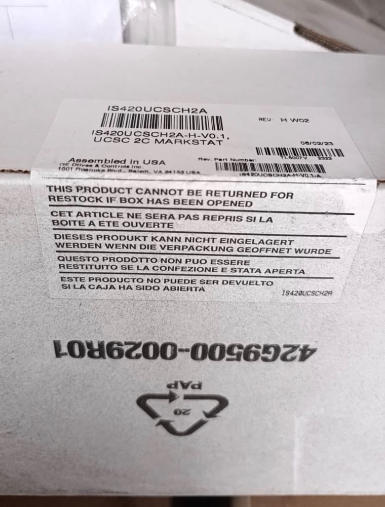 GE IS420UCSCH2A-H-V01 UCSC MarkStat controller