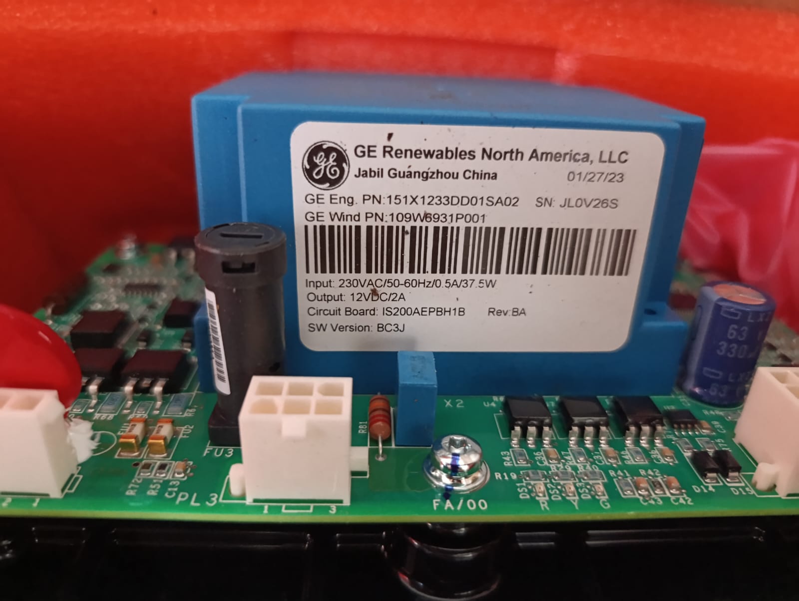 GE 109W8937G002 30Nm pitch battery charger assembly