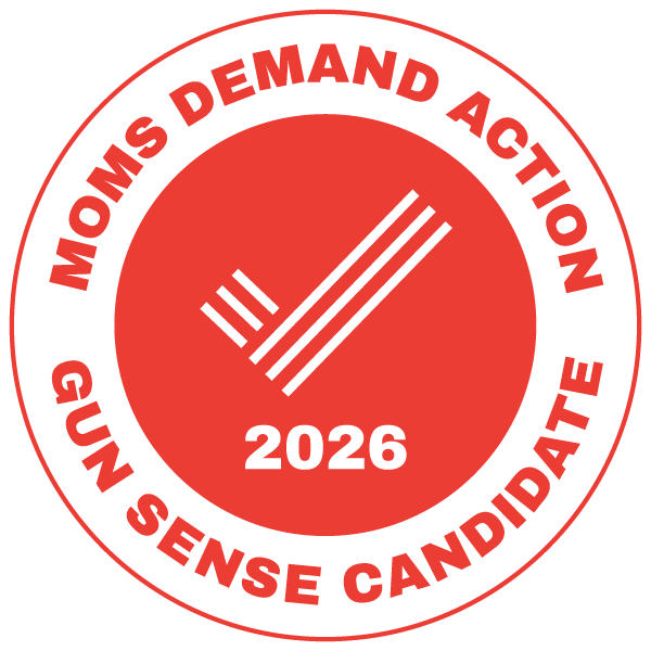 Moms Demand Action 2026 Gun Sense Candidate seal