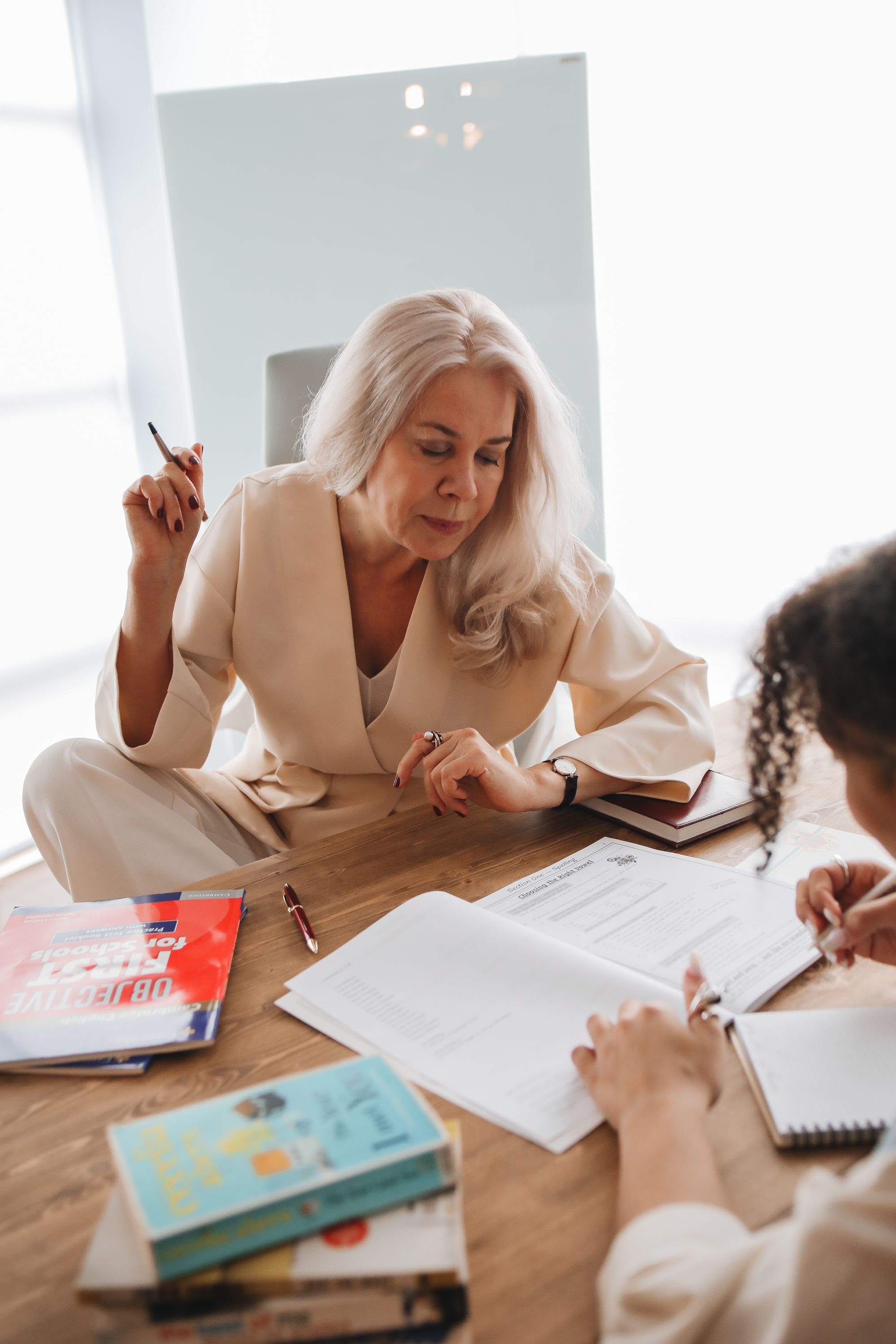 Author receiving one-on-one publishing guidance