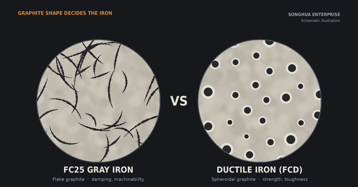 FC25 Gray Iron vs Ductile Iron: How to Choose the Right Cast Iron | Songhua