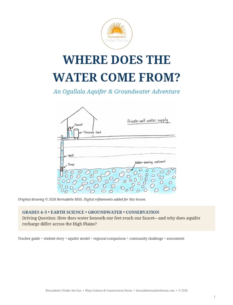 WHERE DOES THE WATER COME FROM?  | Grades 4–5 Groundwater & Ogallala Aquifer Curriculum