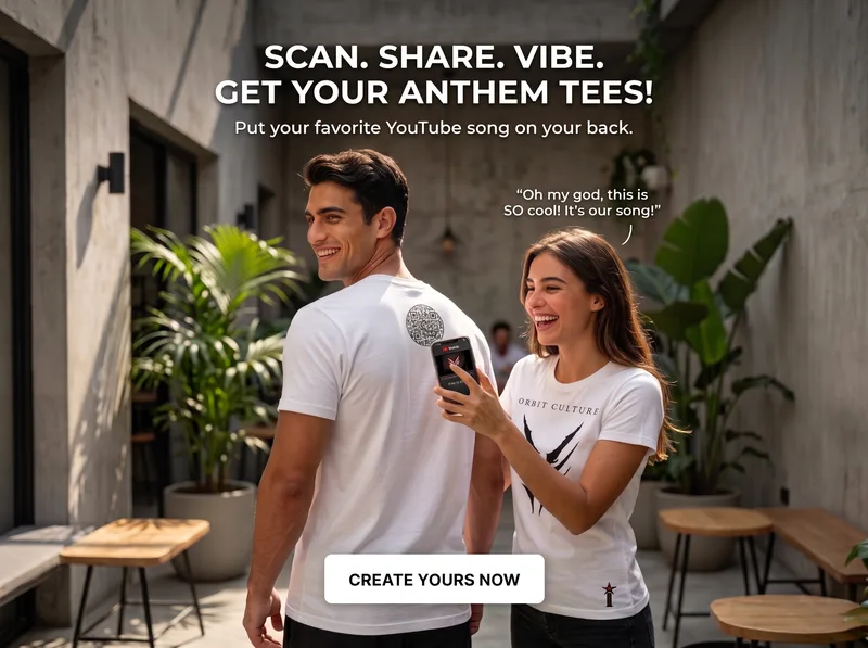 Custom QR Code Song Link Tee's