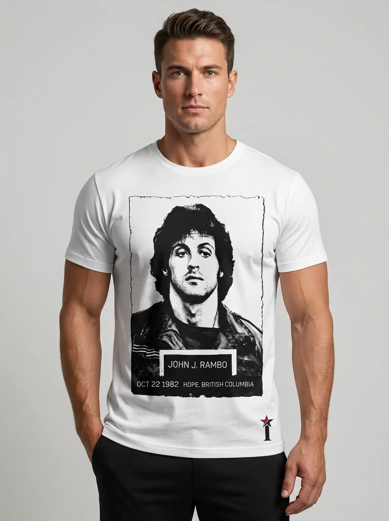 Rambo mugshot tee