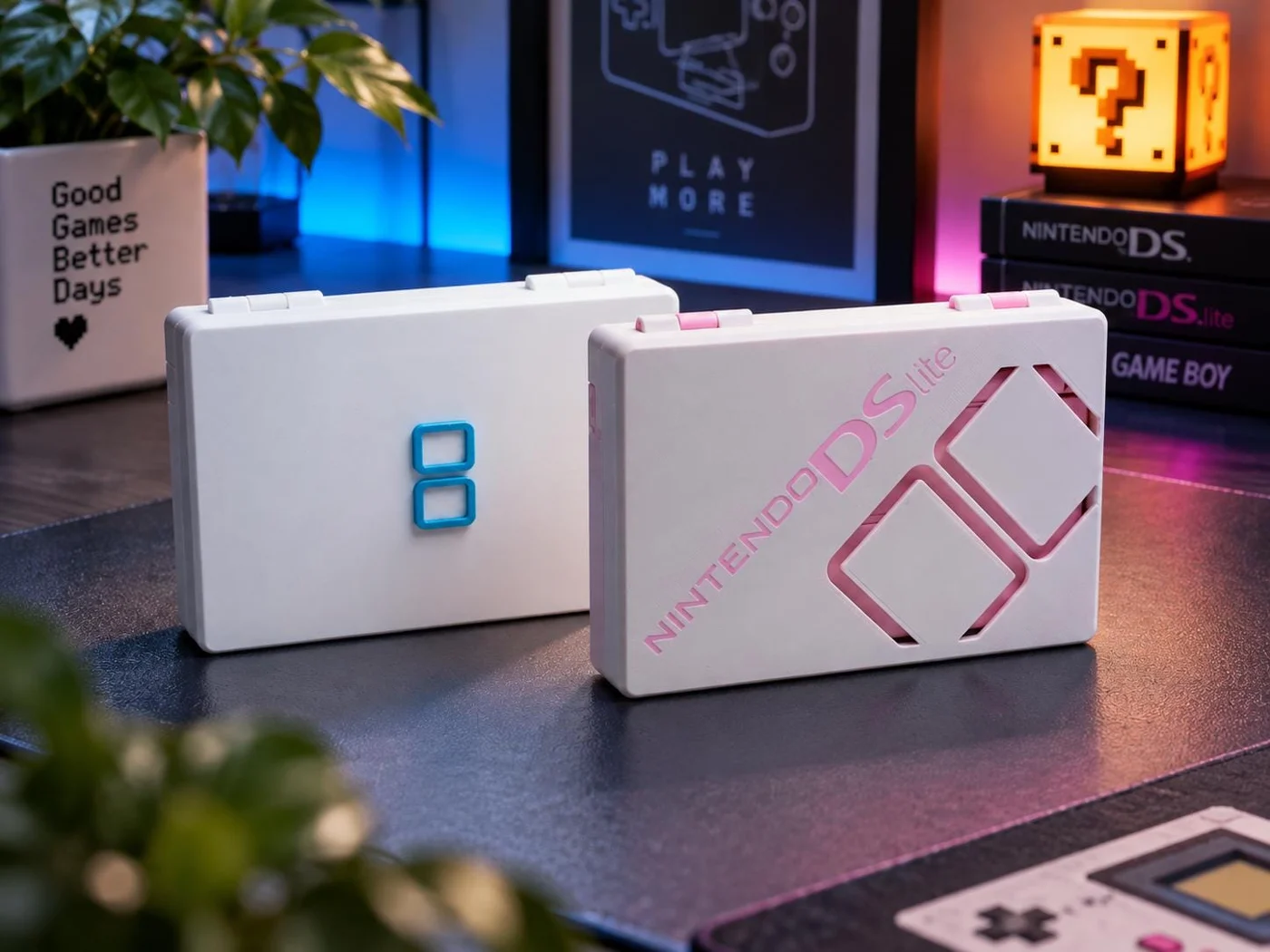 Nintendo DS Lite 3D Printed Storage & Display Case
