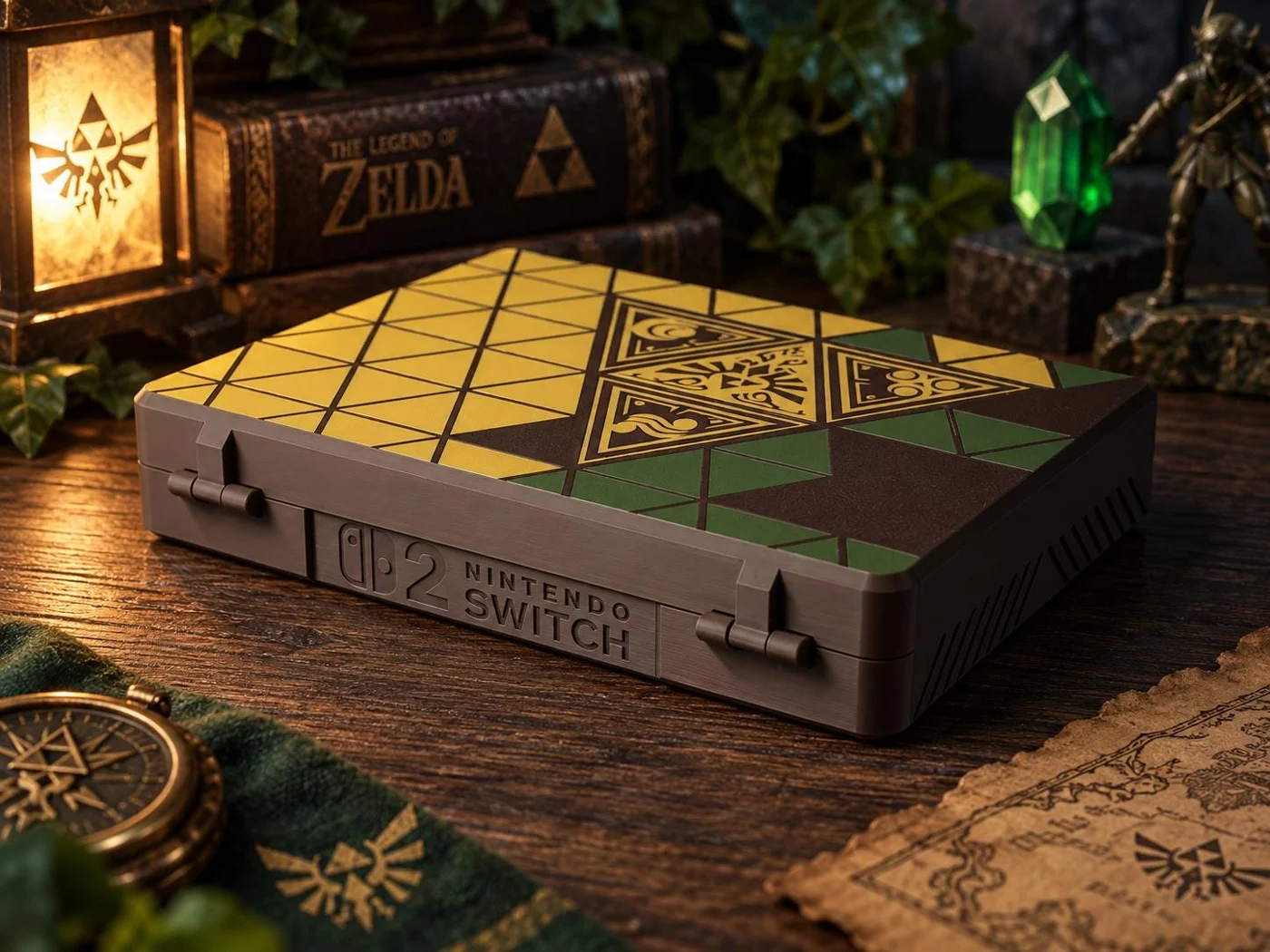 Nintendo Switch 2 Zelda 40th Anniversary 3D Printed Carrying Case