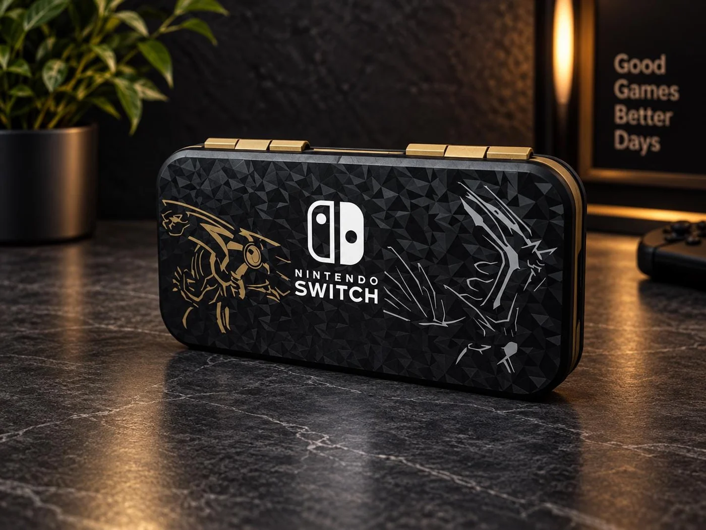 Nintendo Switch Lite Dialga & Palkia 3D Printed Carrying Case