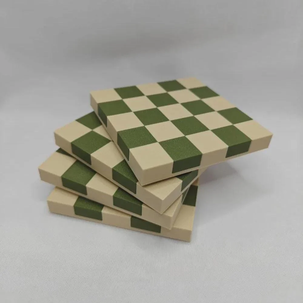 Checkerboard Coaster Set – Custom Color Drink Coasters