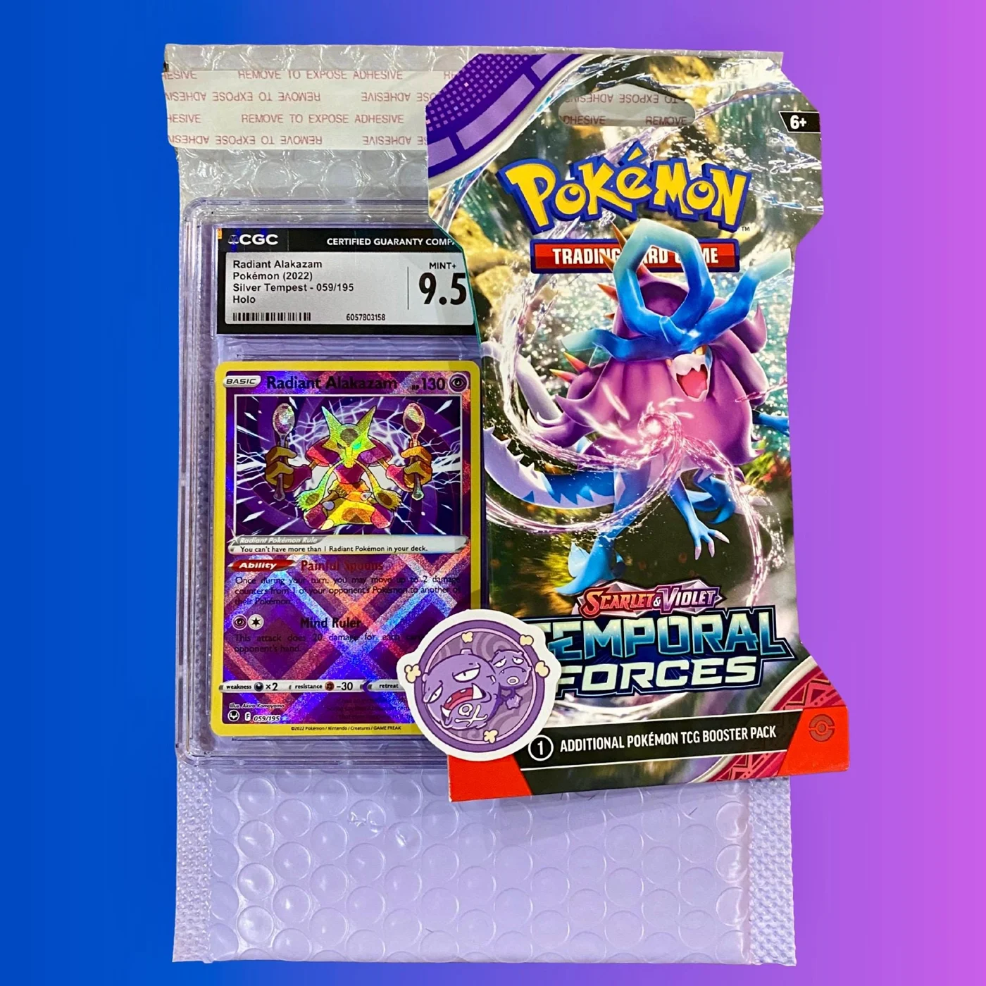 Graded Pokémon Card Bundle – Booster Pack & Bonus Items