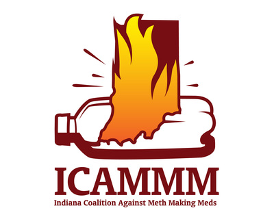 Indiana Coalition Against Meth Making Meds
•A coalition of state and local agencies and associations in
Indiana coming together to fight the meth epidemic in Indiana.

