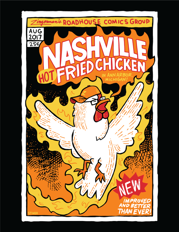 T-shirt Design and Illustration for Zingerman's Roadhouse