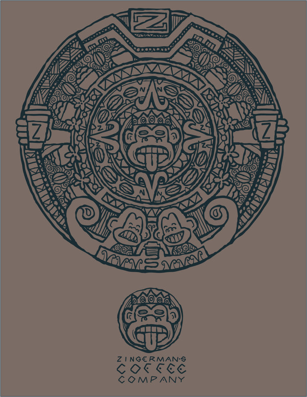 T-shirt Design and Illustration for Zingerman's Coffee