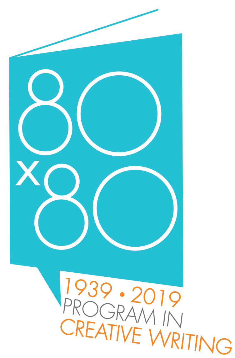 Logo commemorating Princeton University's Creative Writing program celebrating 80 years with 80 authors.