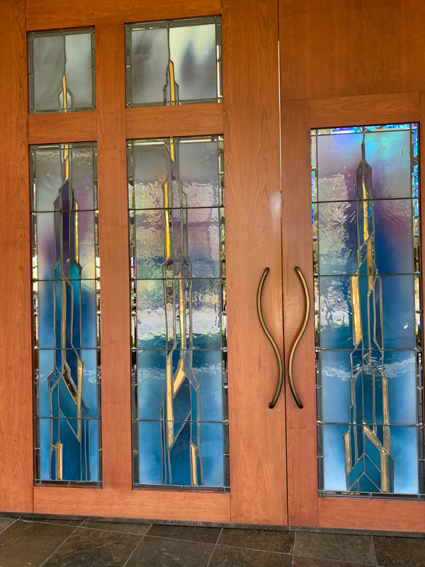 Church window repair.
