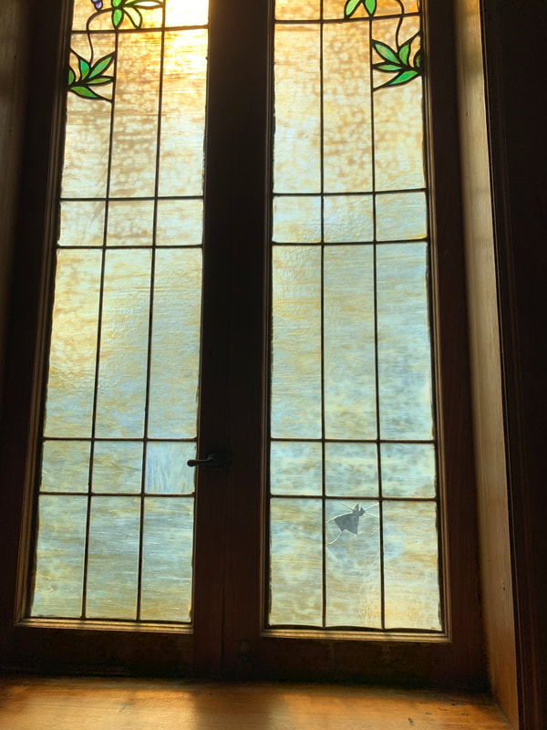 Window repair in the home.