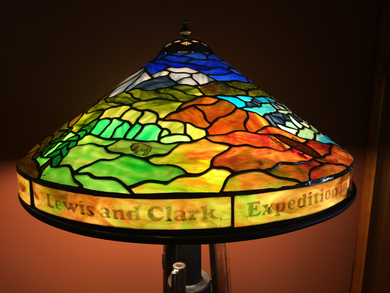 Lewis and Clark lamp during outbound trip through Montana, 1805.