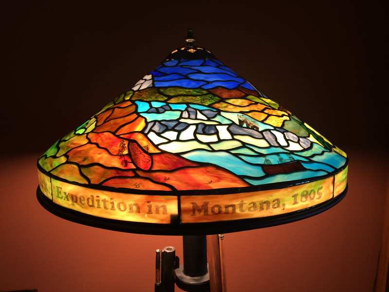 Lewis and Clark lamp during outbound trip through Montana, 1805.