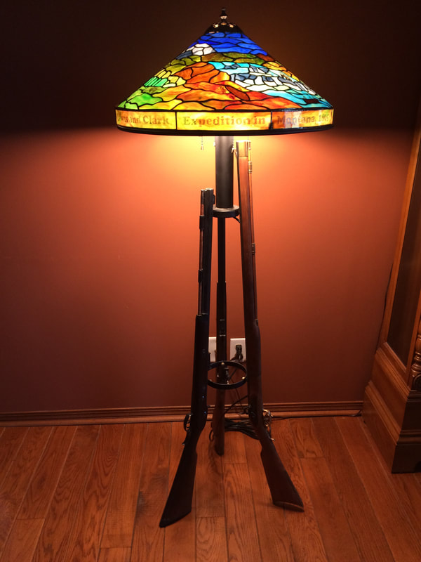 Lewis and Clark lamp during outbound trip through Montana, 1805.