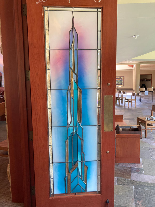Church window repair.