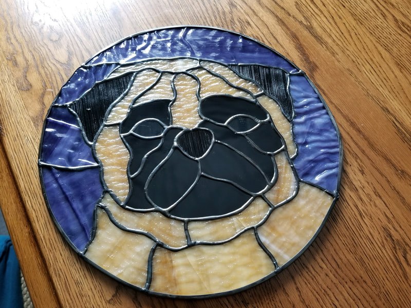 Pug disk for fan lamp