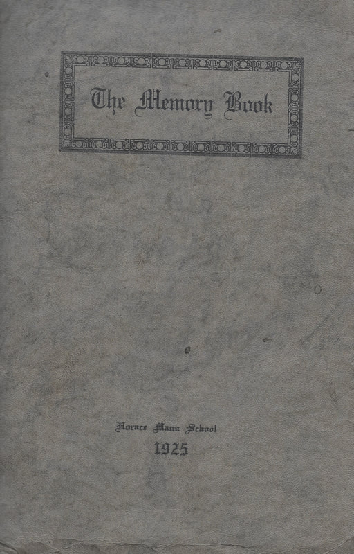 1925 -  Horace Mann School Memory Book - Cover