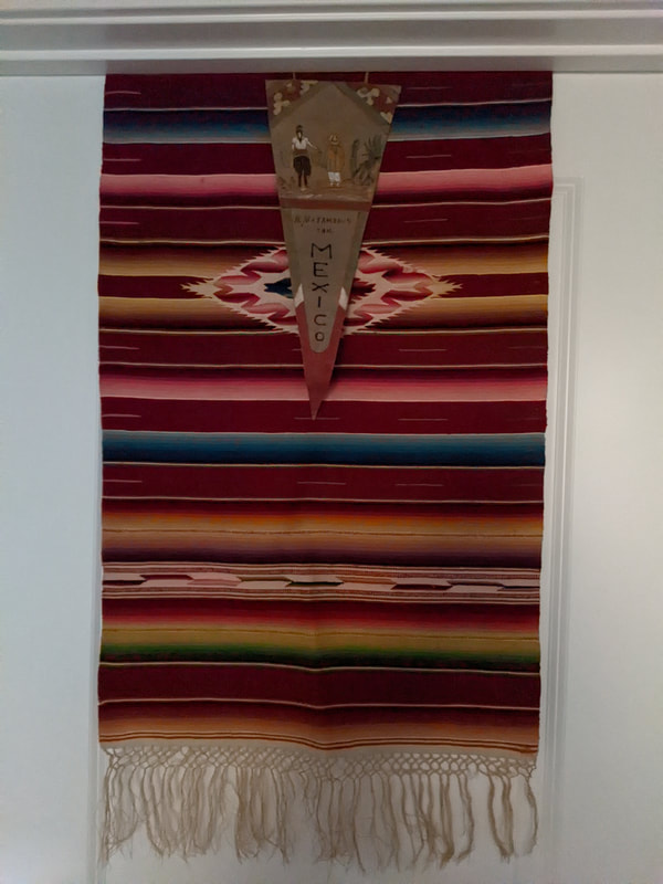 Runner and leather pendant from Mexico