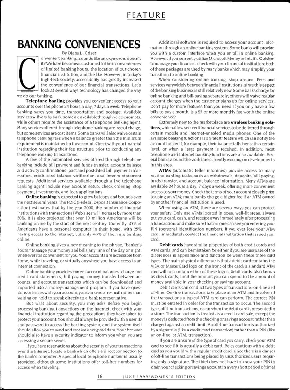 Women's Edition Magazine - June 1999 - Page 16