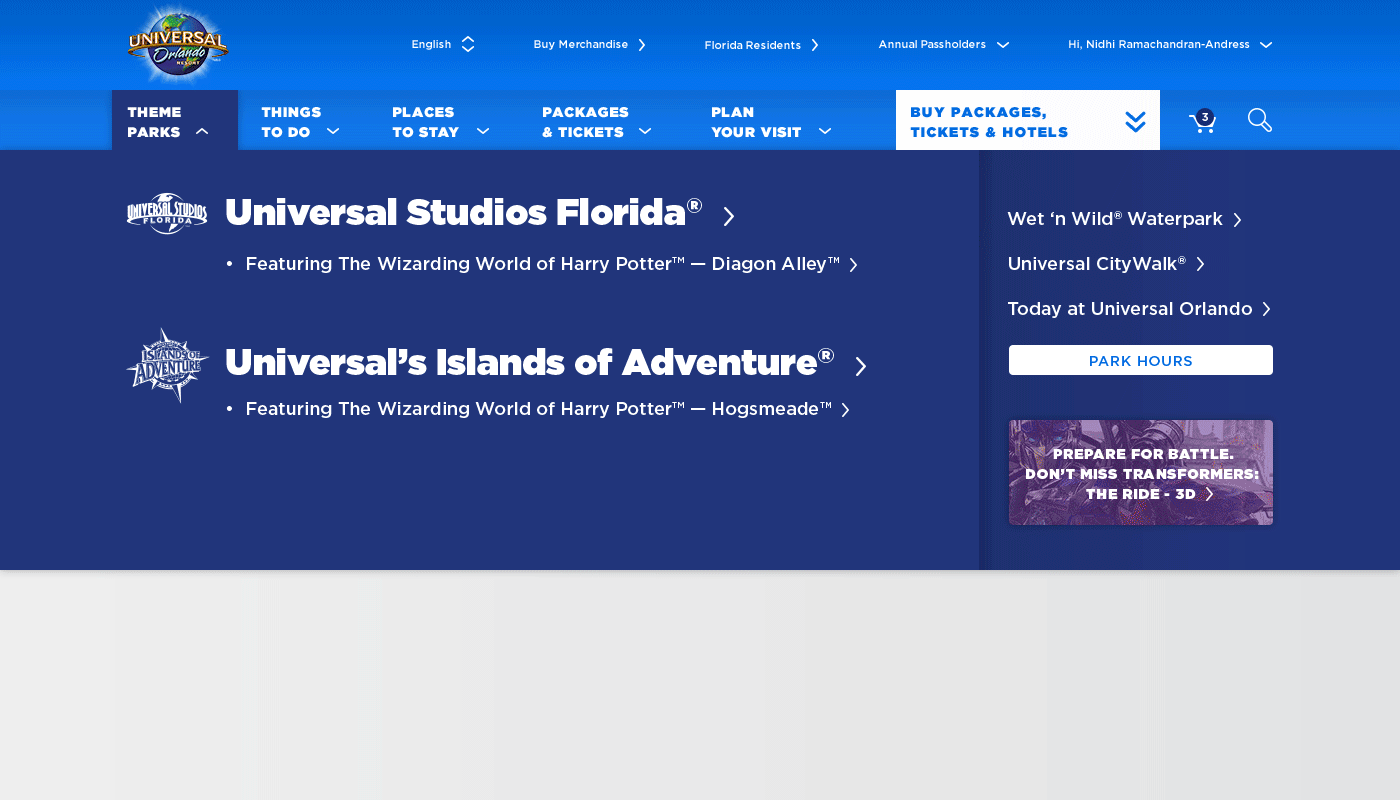 Website Menu