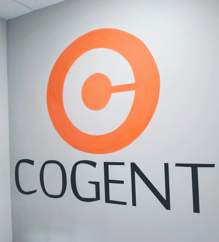 Cogent Technology Resource wall chalk logo