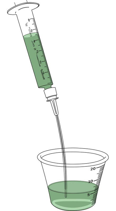 NeoMed syringe technical illustration